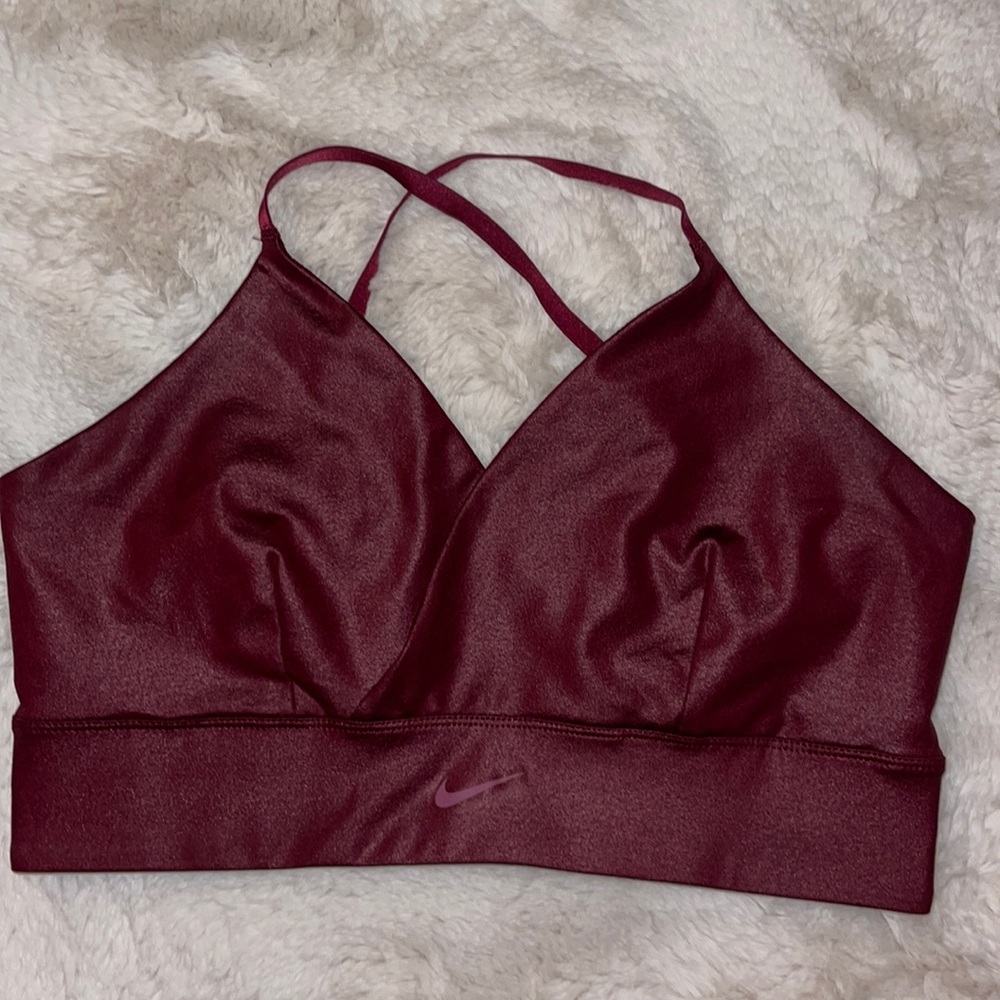 Nike Training Sparkle Indy light support textured sports bra Size XL never used